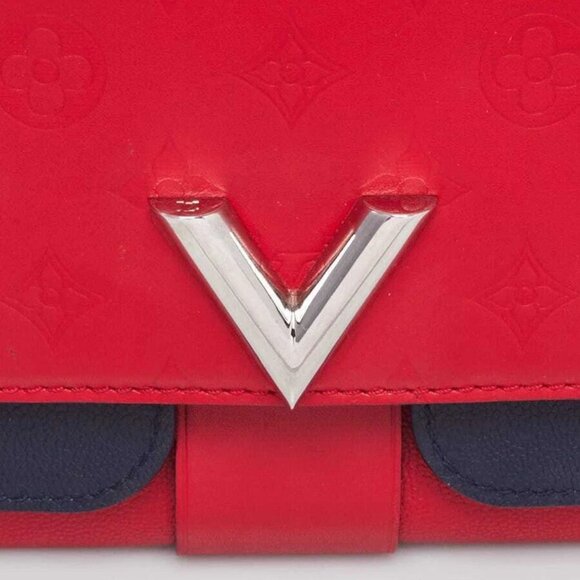 Louis Vuitton Rubis/Blue Monogram Leather Very Chain Bag - Picture 3 of 11